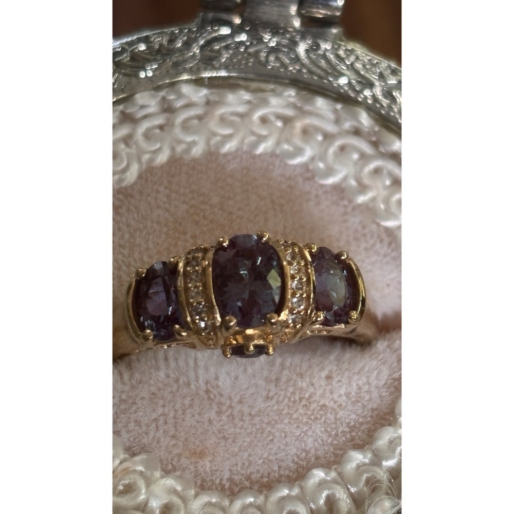 BBJ Alexandrite & Sterling Silver Ring sz 9